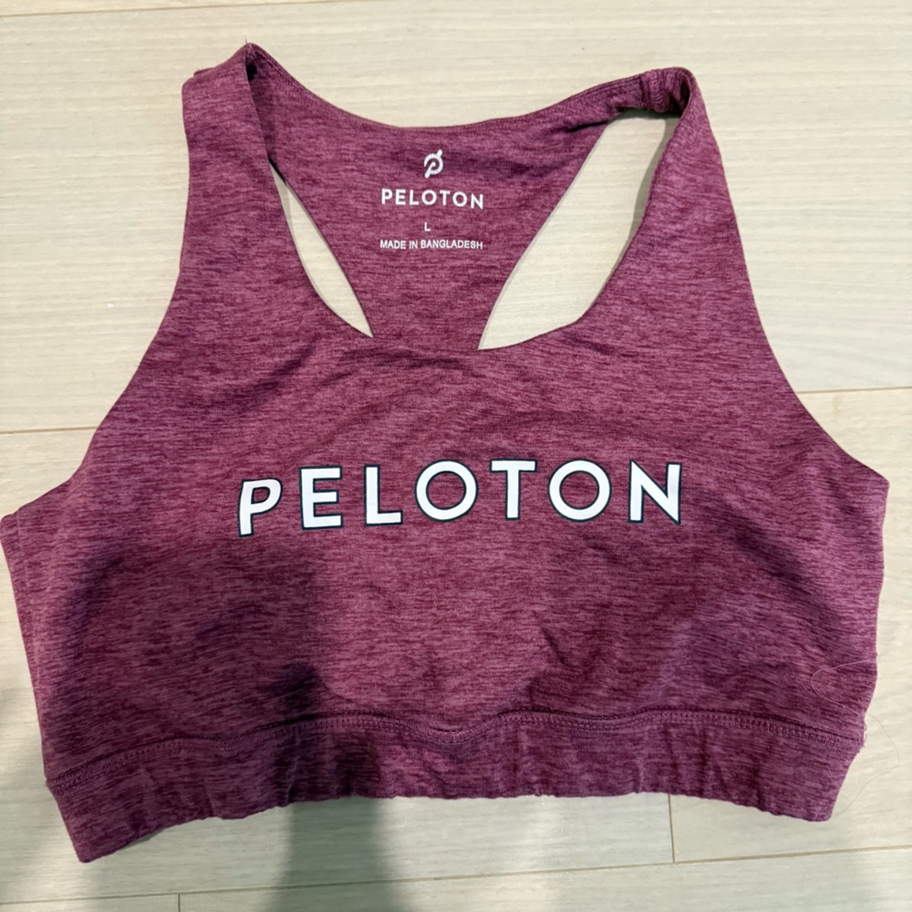 Peloton Maroon Racerback Sports Bra